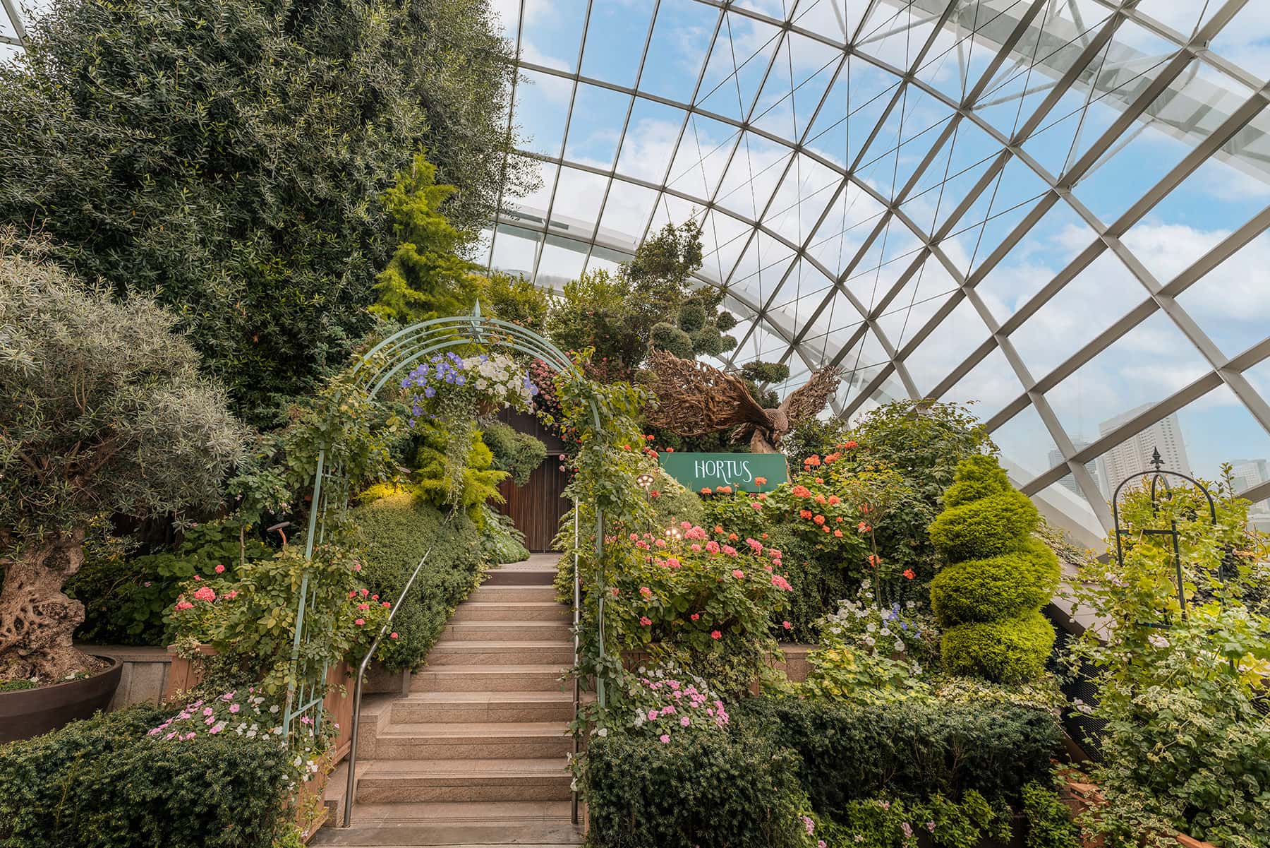 The garden entrance to Hortus
